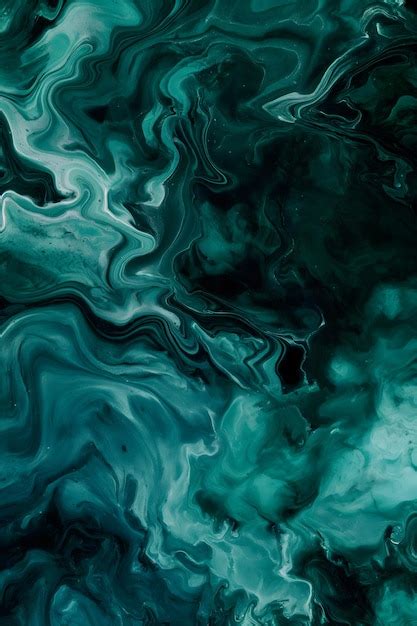 Premium Photo Abstract Golden And Emerald Liquid Marble Waves Background