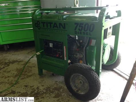 Armslist For Saletrade Titan 7500 Diesel Generator