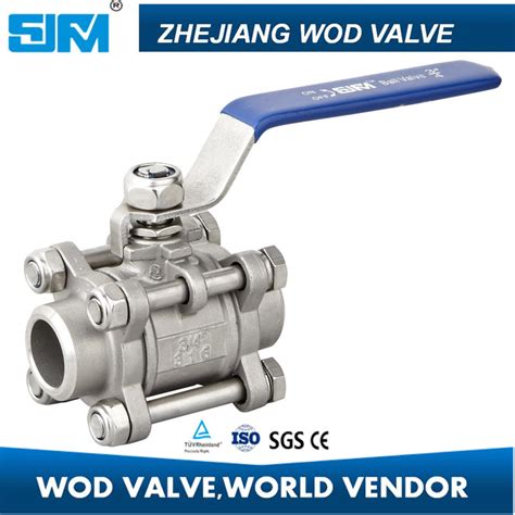 3PC Butt Weld Ss Ball Valve China Valve And Ball Valve