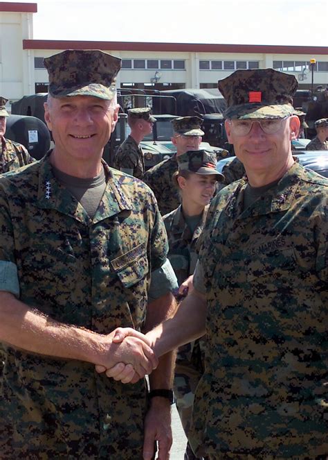 General Gen Michael W Hagee Right Commandant Of The Marine Corps Cmc And Colonel Col