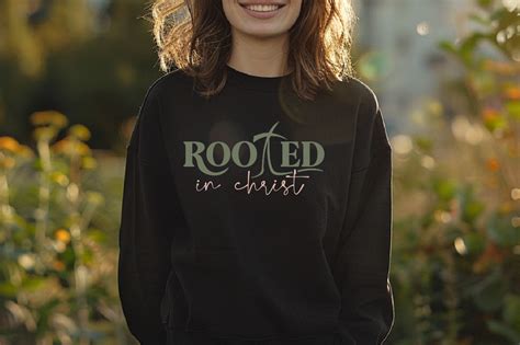 Rooted In Christ Svg Christian SVG Graphic By Regulrcrative Creative