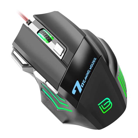 Mice Gaming BAJEAL Computer Wired USB Mice,RGB Ergonomic Optical Gaming Mice 4 DPI Up To 3200 ...