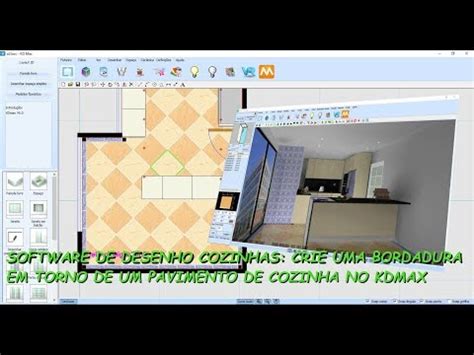 Software De Desenho De Cozinhas Insira Uma Bordadura Em Torno De Um