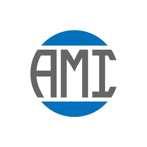 ami letter logo design  white background ami creative initials