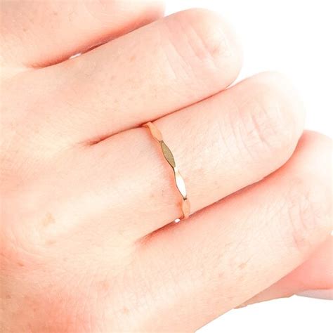 Gold Stacking Ring Set Gold Filled Stacking Rings Minimalist Etsy