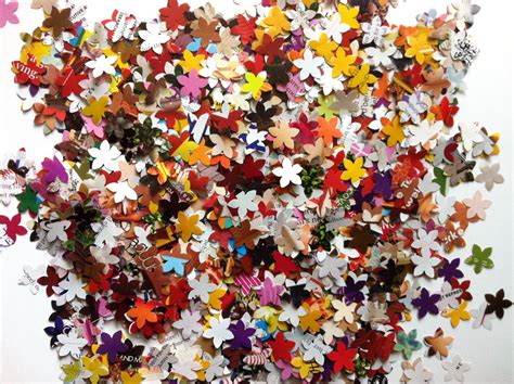 Flower Shaped Confetti Weddings Table Confetti Flower