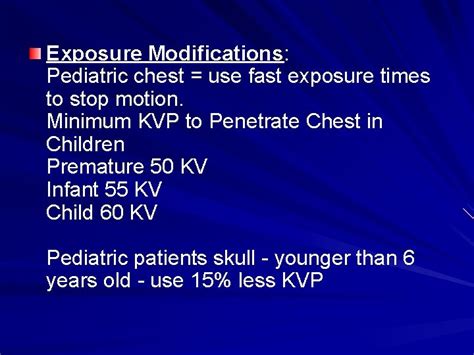 Radiography Technique Exposure Factors Kvp Energy Of Xrays