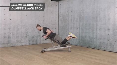 Incline Bench Prone Dumbbell Kick Back Nasıl Yapılır Youtube