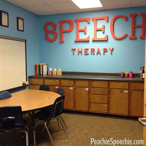 A Very Peachie Speechie Room Makeover Speech Room Style Speech