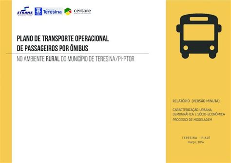 Pdf Plano De Transporte Operacional De Passageiros Semplan Teresina