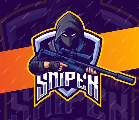 Premium Vector Sniper With Gun Mascot Esport Logo Gaming