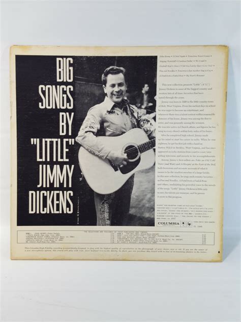 Little Jimmy Dickens Big Songs Columbia Cl 1545 Vg Vg Country Lp Album Record Ebay