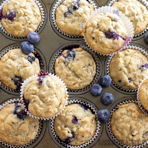 Banana Blueberry Oatmeal Muffins Recipe Baking Me Hungry