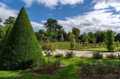 Rose Garden in the Bagatelle Park - Paris, France Stock Image - Image ...