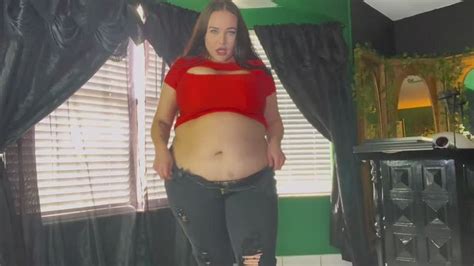 Weight Gain Turn On Until Riding Orgasm BBW Belly Fetish AthenaBlaze Clips4sale