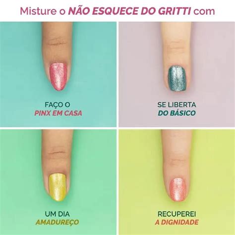 Esmalte Rosa Risqu Manicores N O Esquece Do Gritti Met Lico Ml M O