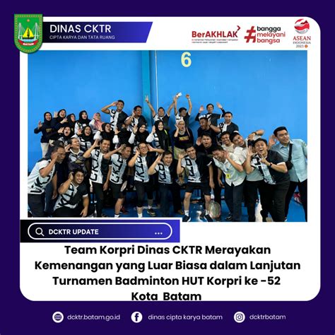 Team Korpri Dinas Cktr Merayakan Kemenangan Yang Luar Biasa Dalam