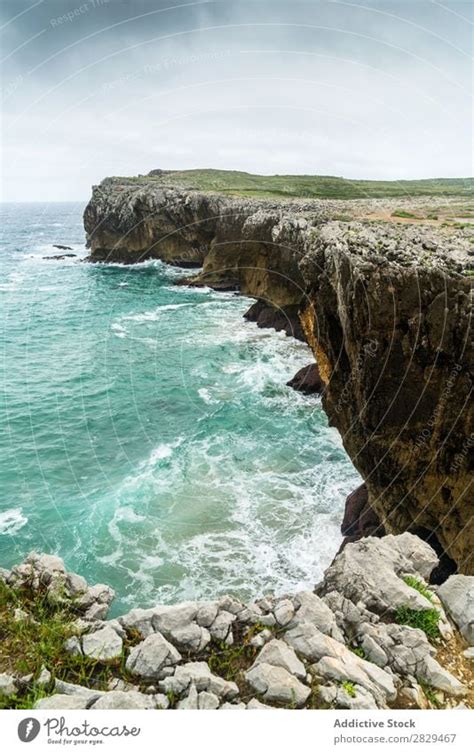 View To Cliff At Ocean A Royalty Free Stock Photo From Photocase