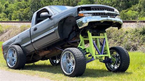 You Could Buy This Chevy Silverado Squat Truck With A 42 Inch Lift But