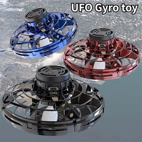 Fidget Spinner Mini Drone Led Tipo Ovni Helic Ptero Girosc Pio Voador