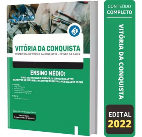 Apostila Vitória Da Conquista Ba 2022 Ensino Médio Mercadolivre