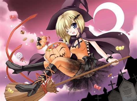 Download Halloween Anime Girl Wallpaper