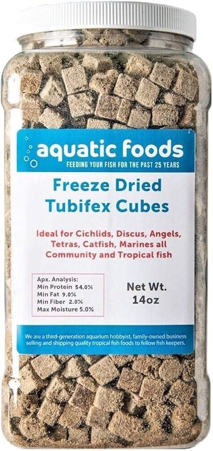 Amazon Aquatic Foods Inc Tubifex Worms Freeze Dried Floating