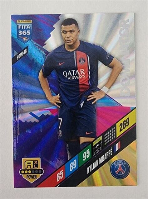 Fifa Adrenalyn Xl Kylian Mbappe Dominator Pow Psg Panini Ebay