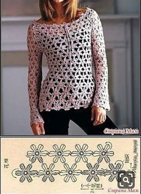 Pin by Danuta on Robótki ręczne Crochet blouse free pattern Womens