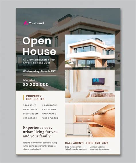 Open House Flyer Template • PSD design