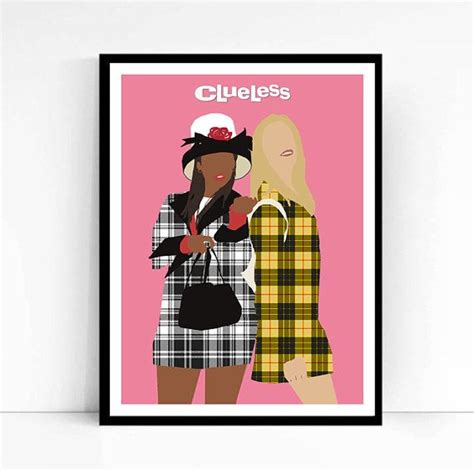 Clueless Movie Poster Cher And Dionne Minimalist Print Etsy