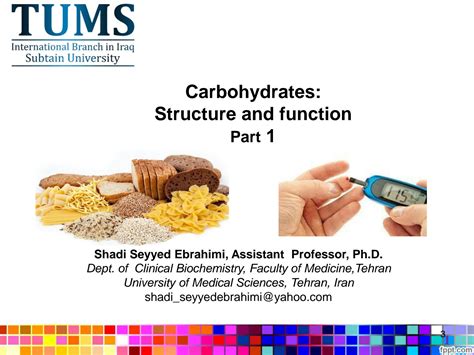 SOLUTION: Carbohydrates structure and function part 1 - Studypool