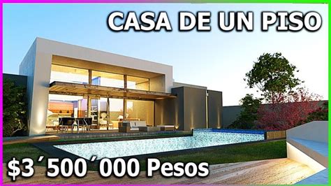 Hermosa Casa De Un Piso Con Alberca Recamaras M Youtube Casa