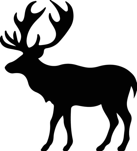 Caribou Black Silhouette 38100280 Vector Art At Vecteezy