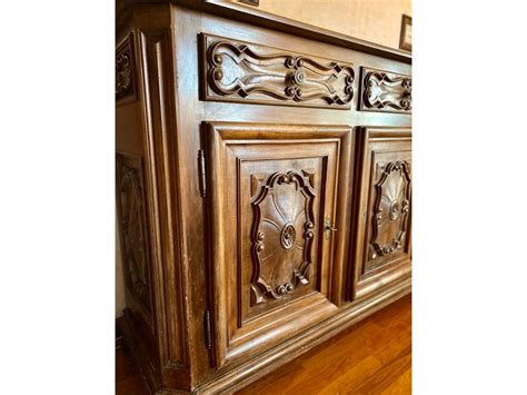 Credenza Vintage In Legno Di Noce Massello Deesup