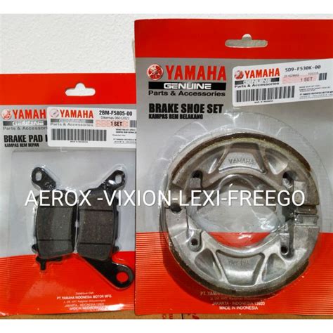 Jual Set Kampas Rem Depan Belakang Yamaha Aerox Vixion Lexi