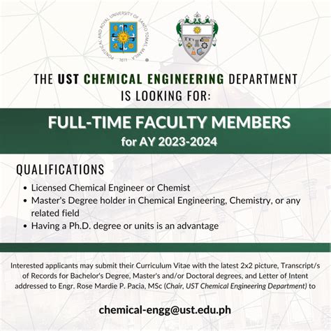 Jobs@UST: Faculty of Engineering Faculty Members - University of Santo Tomas