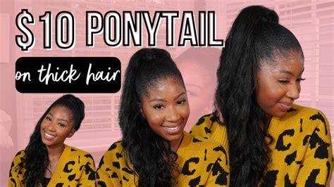 Is This Kinky Hair The Best Match For C Hair Ponytail