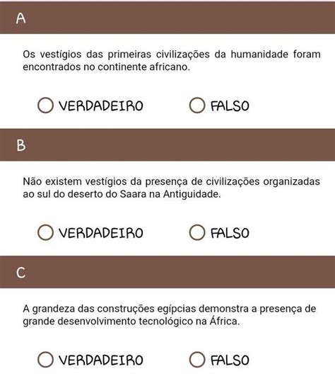 Marque V Para As Alternativas Verdadeiras E F Para As Falsas Seguirei