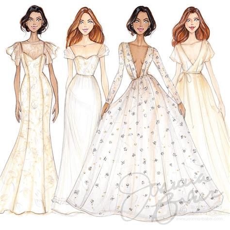 Fashion Illustration Wedding Dresses