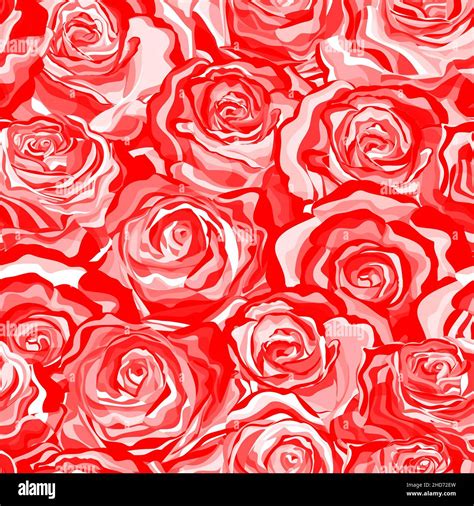 Rose Flower Seamless Pattern Background Texture Suitable For Printing