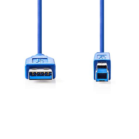 USB Cable | USB 3.2 Gen 1 | USB-A Male | USB-B Male | 5 Gbps | Nickel ...