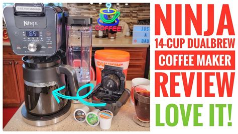 Ninja Xl 14 Cup Dualbrew Coffee Maker Cfp451 K Cup And Full Carafe Review Youtube