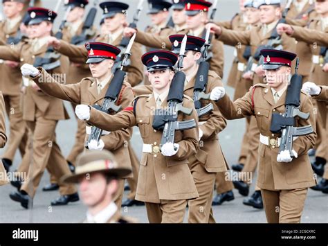 A graduation parade at the Army Foundation College in Harrogate, North ...