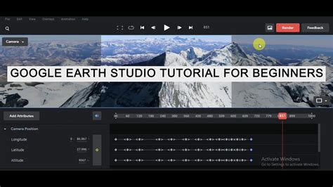 How To Use Google Earth Studio Tutorial Youtube