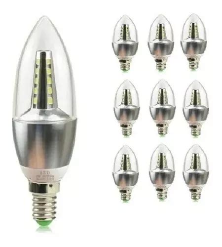 Pack Ampolleta Led Vela W E Rosca Multiled Prenium Pro Cuotas