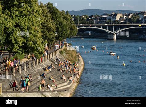 Rhine River in Summer, Basel, Switzerland Stock Photo, Royalty Free Image: 78230950 - Alamy