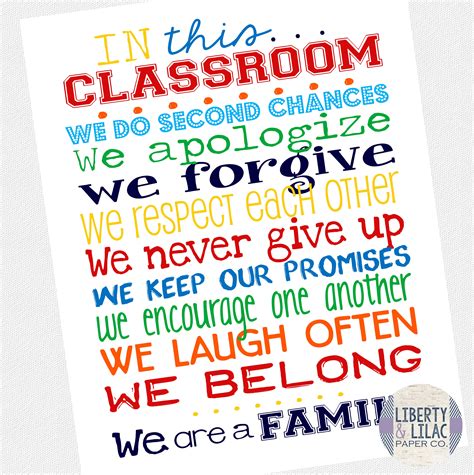 8x10 Classroom Poster In This Classroom Art Inspirational Poster For Elementary School Teacher