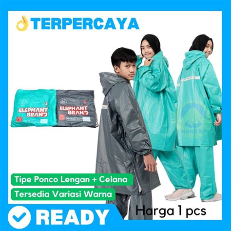 Jual Jas Hujan Ponco Lengan Celana Zippy Elephant Brand Shopee Indonesia