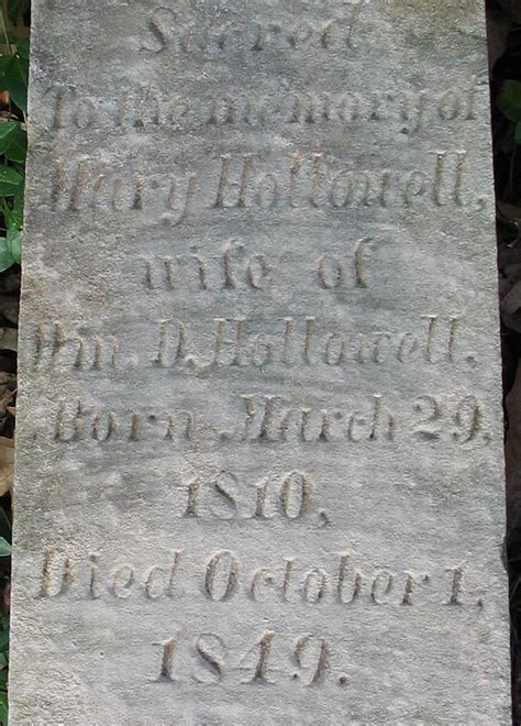 Mary Elizabeth Echols Hollowell Find A Grave Gedenkplek